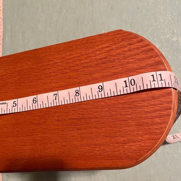 Mele & Co Vintage Wooden Jewelry Box w mirror, velvet lined drawers & side doors - Picture 12 of 15